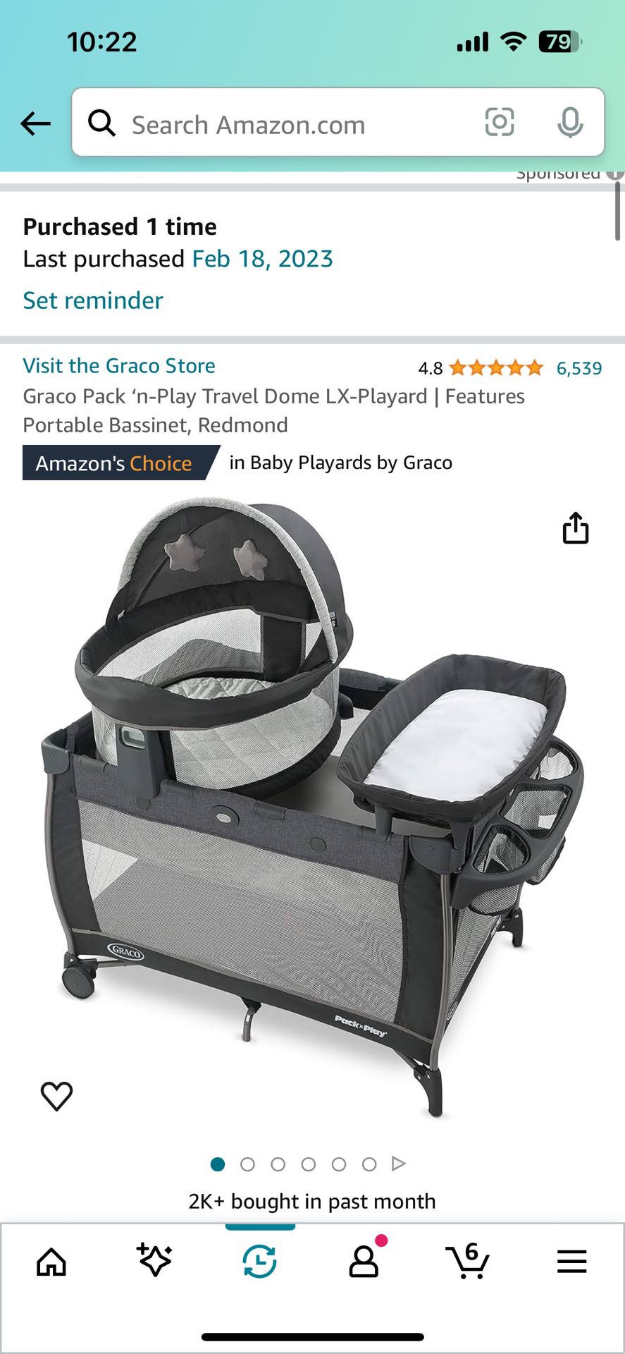 Graco Pack ‘n-Play Travel Dome LX-Playard, Portable Bassinet, changing table.  Umbrella stroller
