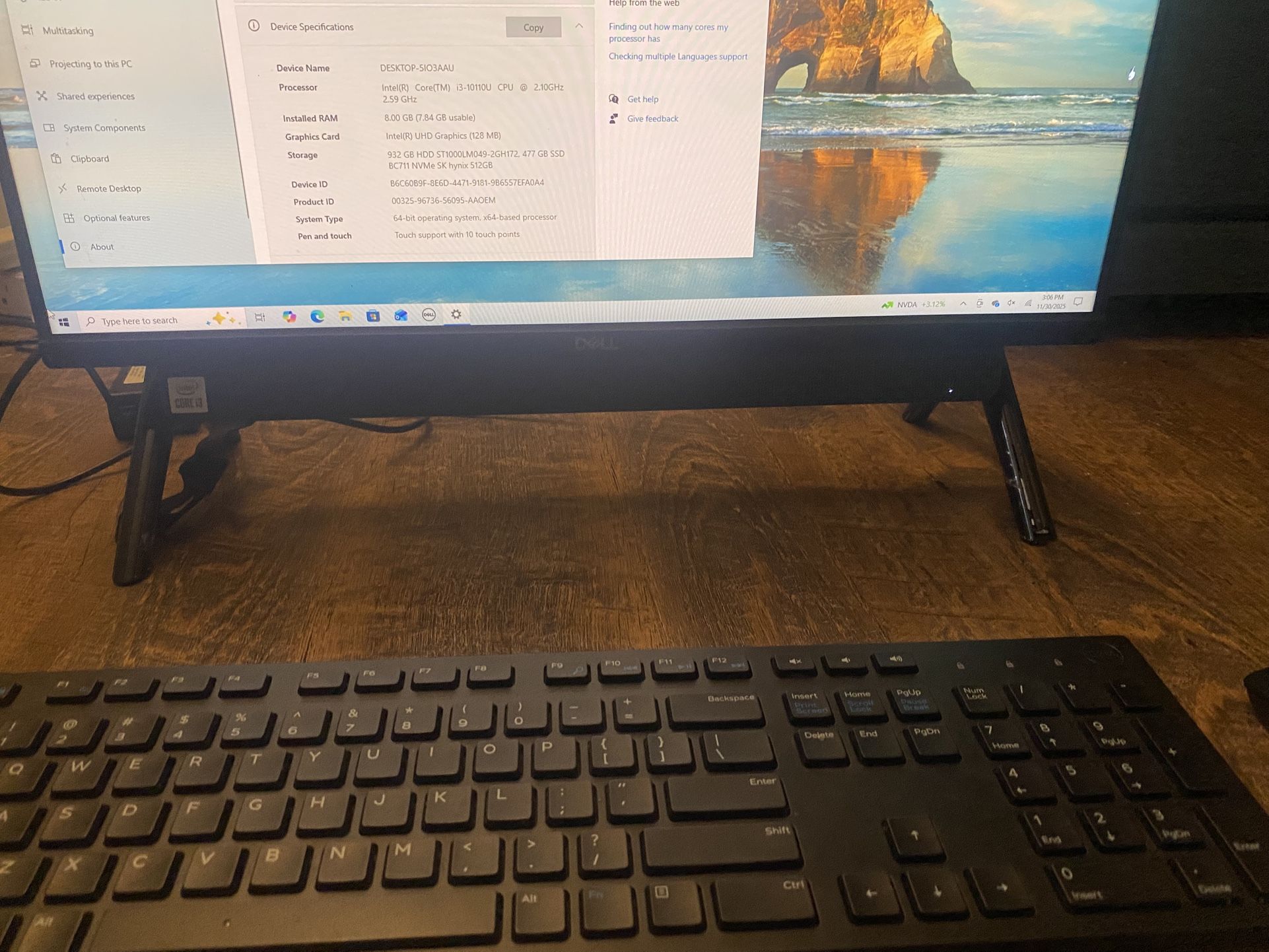 Dell Desktop & Touchscreen