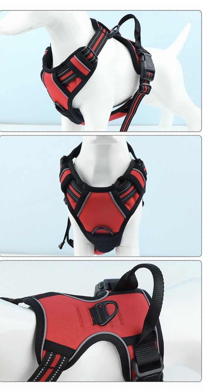 Pet Harness Adjustable Soft Padded Dog Vest