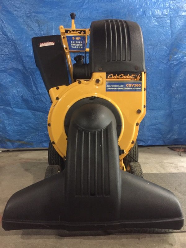 leaf vacuum 3"chipper Cub Cadet CSV260 9hp