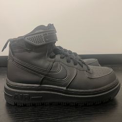 SIZE 8 W0MAN - Nike Air Force 1 Boot Black/Anthracite