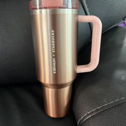 Starbucks Stanley Rose Gold Overseas