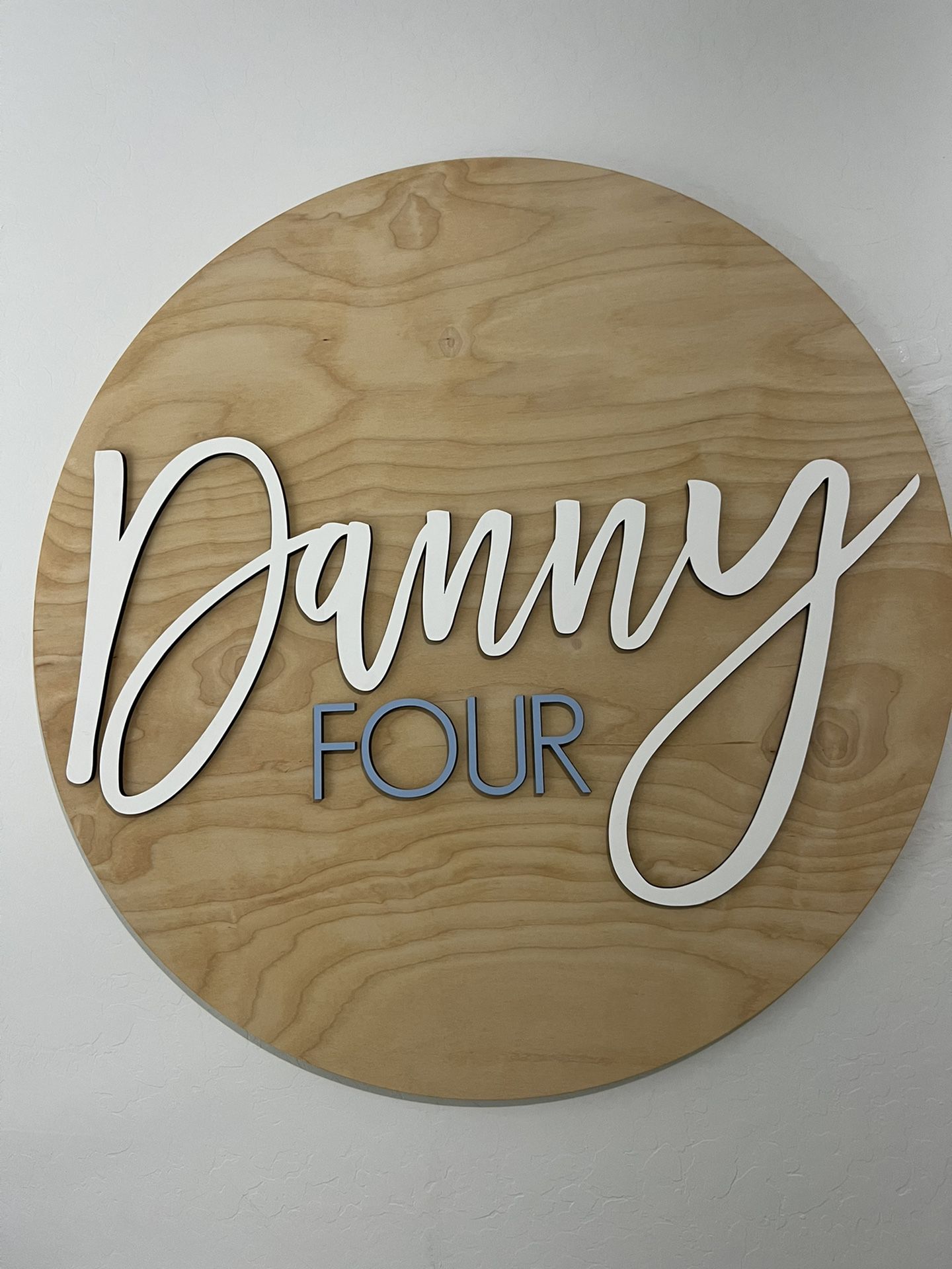 Name Wall Decal Danny four