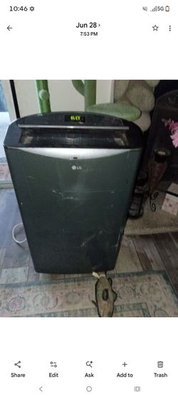 LG portable air conditioner, likely the 14,000 BTU model