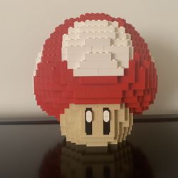 Full-Size Lego Mario Mushroom from BrickerBuilds