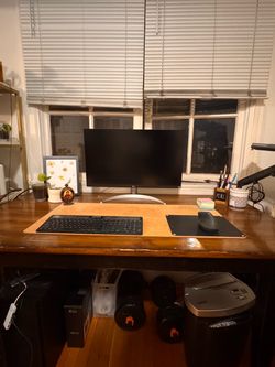 Antique Solid Wood Table / Desk – Large, Heavy & Very Sturdy | Moving Sale