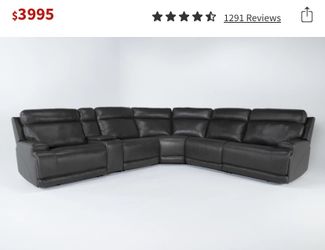 Black Leather Couch 