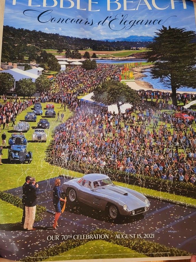 Pebble Beach Concourse d'Elegance Poster