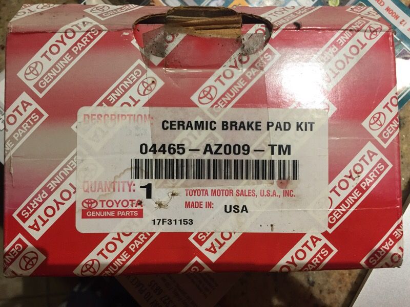 Toyota Camry OEM front pads brake