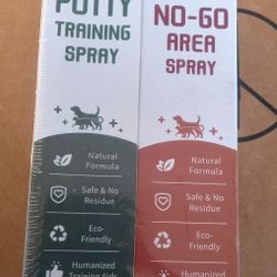 Ruidehut Dog Potty Training Spray+ Dog No Go Area Spray 3.38 FL Ounce Each. 2 Pack.