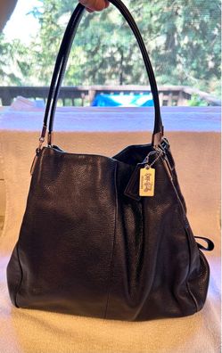 COACH 26224 Designer Phoebe Black Shoulder Bag Purse Handbag