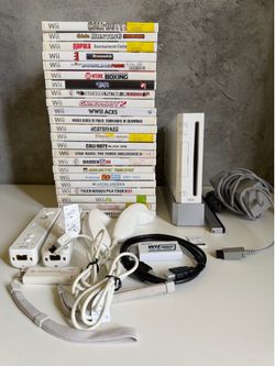 Nintendo Wii console bundle & 20 + games