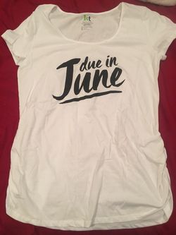 BRAND NEE Maternity shirt- June baby