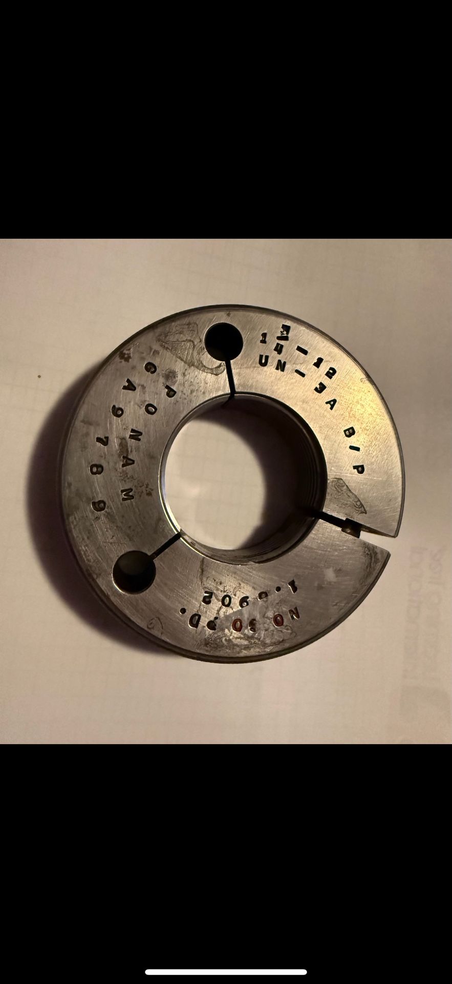 1-3/4 UN-3a Ring Thread Gages