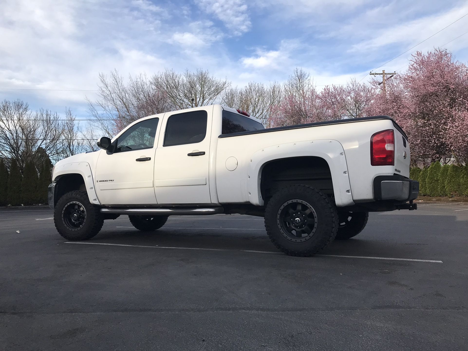 White Fender Flare