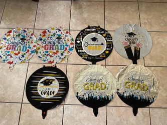Graduation balloons (not inflated)