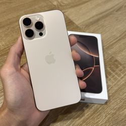 iPhone 16 Pro  Max Unlocked - 256GB -  Desert - 12-Month Warranty - No Credit Needed - 20% Down! 