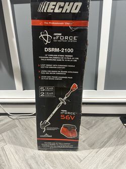 Echo 56V 16" Cordless String Trimmer/ w Battery and Charger
