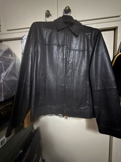 Men’s Leather Jacket Claiborne Size Small
