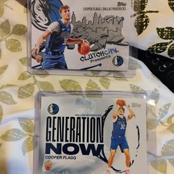 2- COOPER FLAGG  TOPP ROOKIE INSERTS 