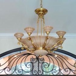 Beautiful Alabaster Chandelier