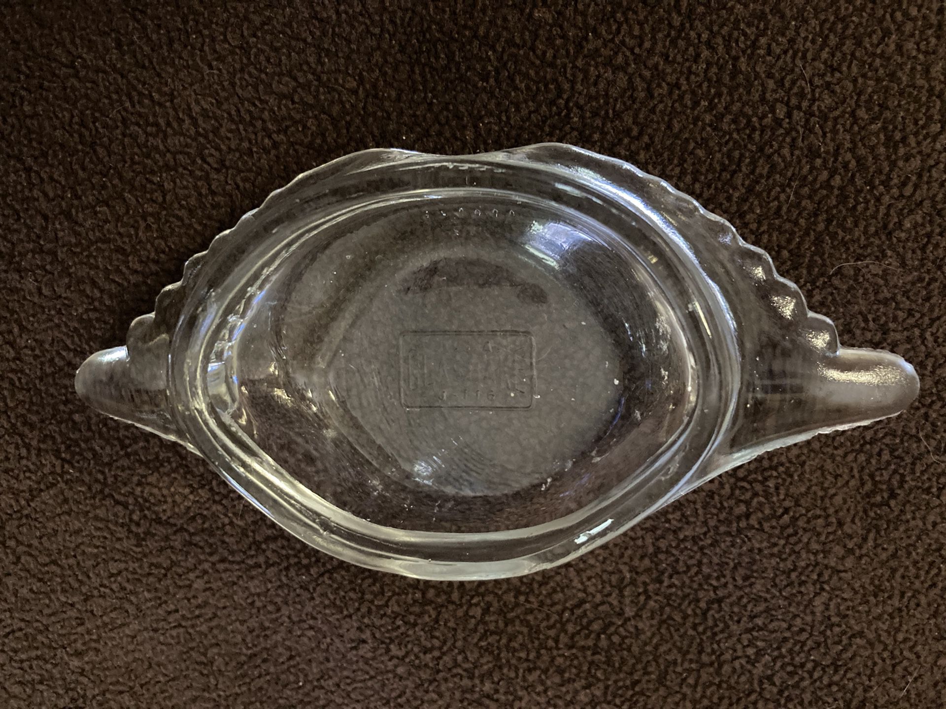 22 Vintage clear glass crab dishes