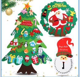 Felt Christmas Tree Set with Wreath and Countdown