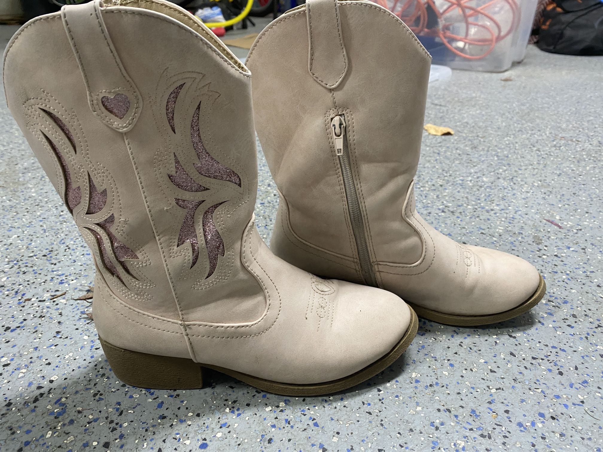 Pink Cowboy Boots. Size 4