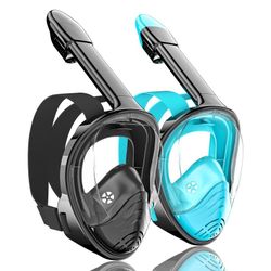 Set of 2 Full Face Snorkel Masks for Adults *NEW*
