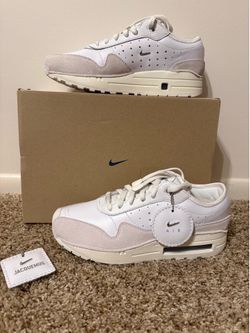 Jacquemus x Nike Air Max 1'86 Summit White Luxury Sneakers NEW W11/M9.5