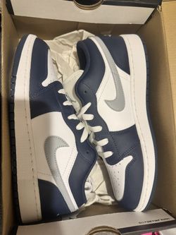 Air Jordan 1 Low Grey White Navy Blue
