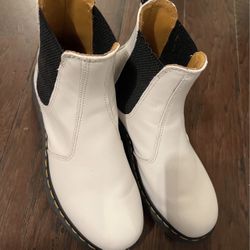 Women White Docs Size 8