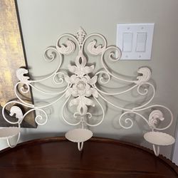 Iron Wall Mounted Candle Holder 