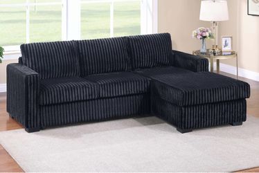 New corduroy sectional couch / free delivery