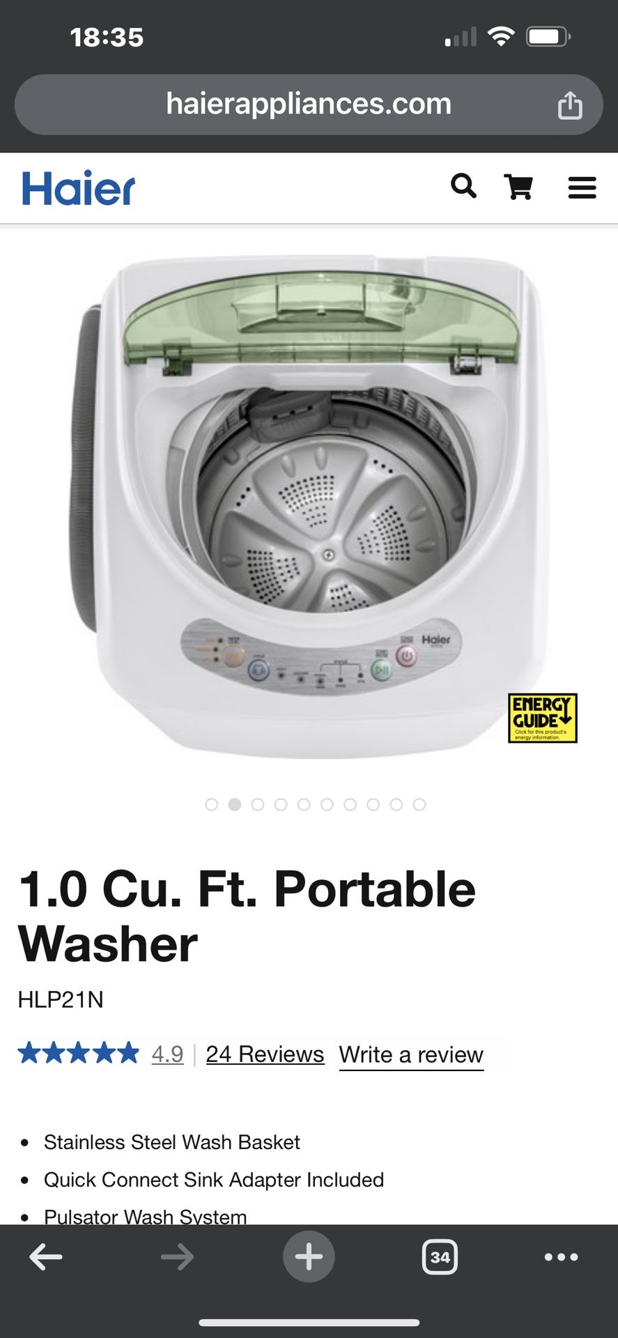 Haier Hlp21n Portable Haier Portable Washer Haier Hlp21n Online