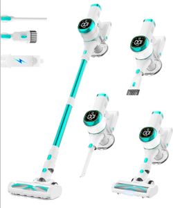 Tikom V500 Cordless Vacuum Cleaner for Home, 40000Pa/450W Stick Vacuum with LED Touch Screen, Charging Wall Dock, Anti-Tangle