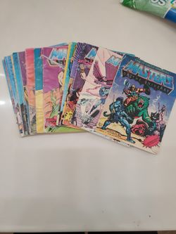 18 Vintage 1980’s He-Man Masters of the Universe MOTU Figure Mini Comic Book LOT