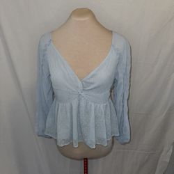 Light Blue Lightweight Blouse 