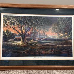 Authentic Terry Redlin “Spring On The Greens”