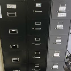 Five drawer filing cabinets