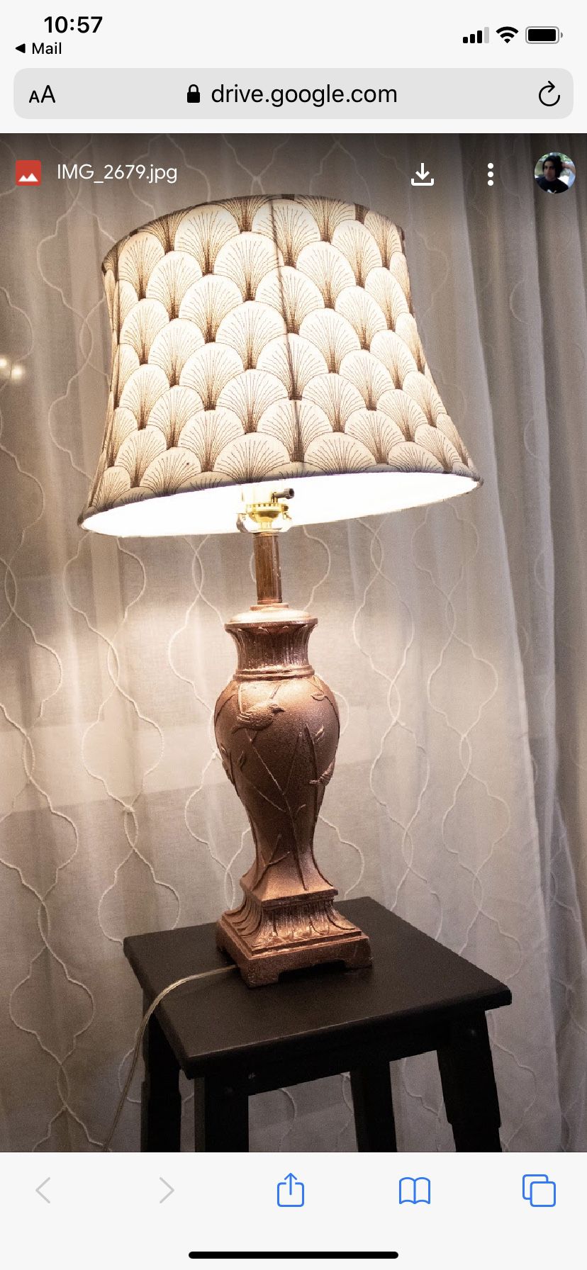 Custom lamp ($25)