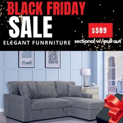 Sectional With Pull Out Bed 