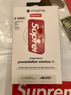 Supreme Mophie powerstation wireless charger compatible with Apple, Samsung, Motorola, LG Smartphones $200