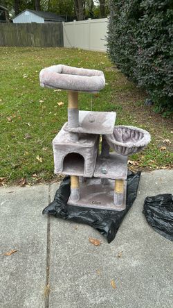 Cat Tower with new Grooming Hair Clipper