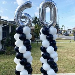 Columnas - Balloons - Happy Birthday 