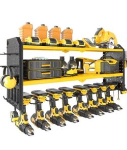 Power Tool Organizer Wall Mount, Cordless Drill and Battery Holder