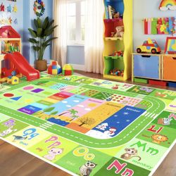 BATATADOCE Alphabet Rugs for Kids Playroom 2.5x4