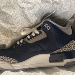 Georgetown Retro Jordan 3s 8.5