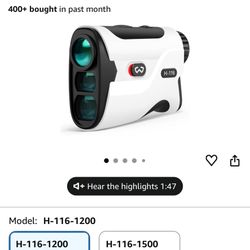 WOSPORTS Golf Rangefinder with Slope - 1200/1500 Yards Range Finder Golf with Magnetic Strap, Flag Pole Locking Vibration, 6X Magnification