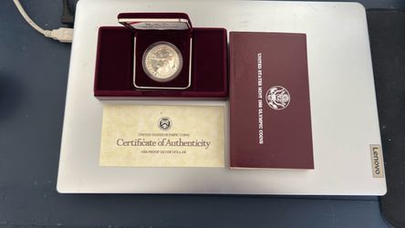 1988 proof Olympic silver dollar
